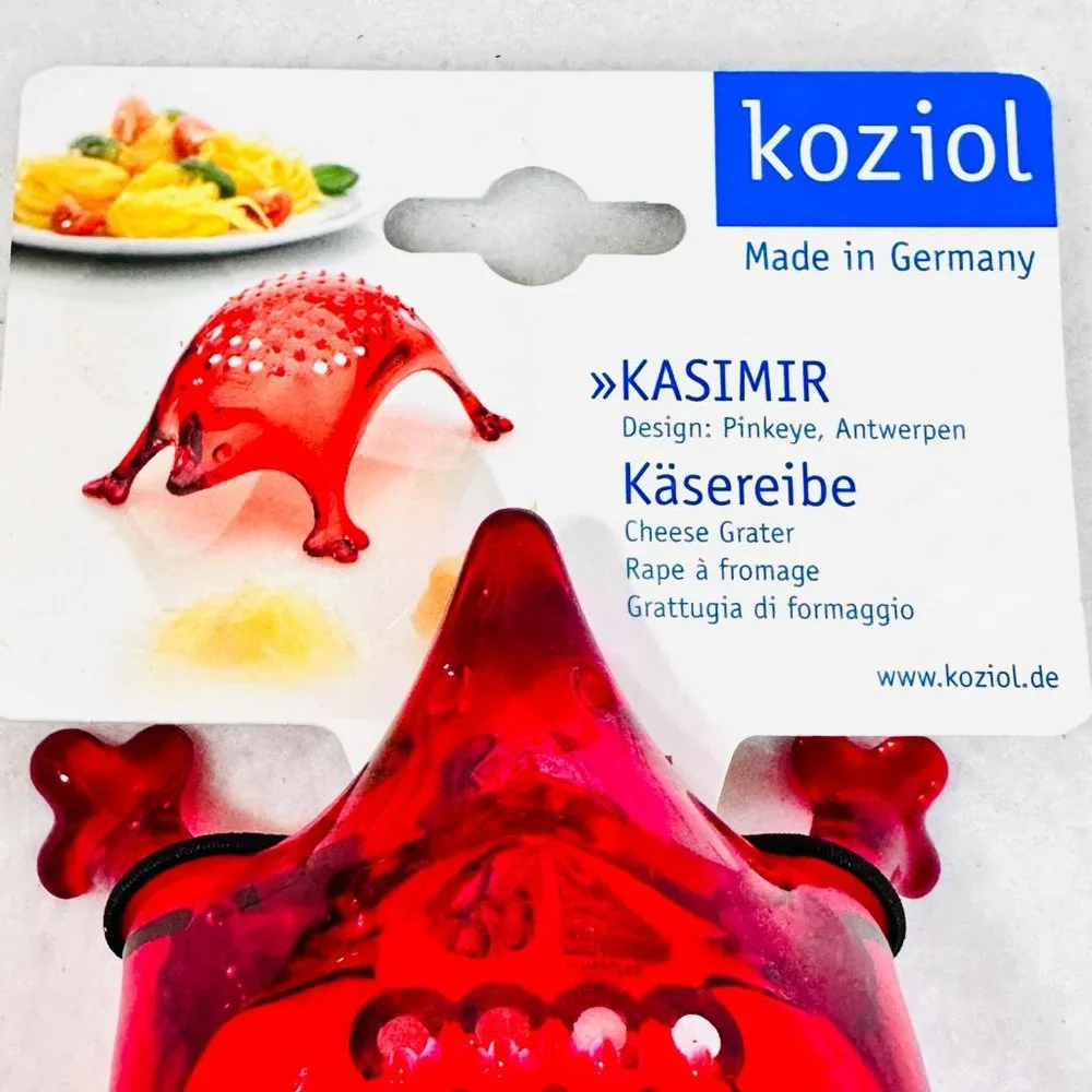 Rare Hedgehog Cheese Grater by Koziol - Germany 2010 PINKEYE Design Studio - NWT
